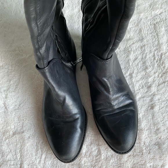 W9 Sam Edelman Leather Riding Boots with zipper hardware - Picture 12 of 12